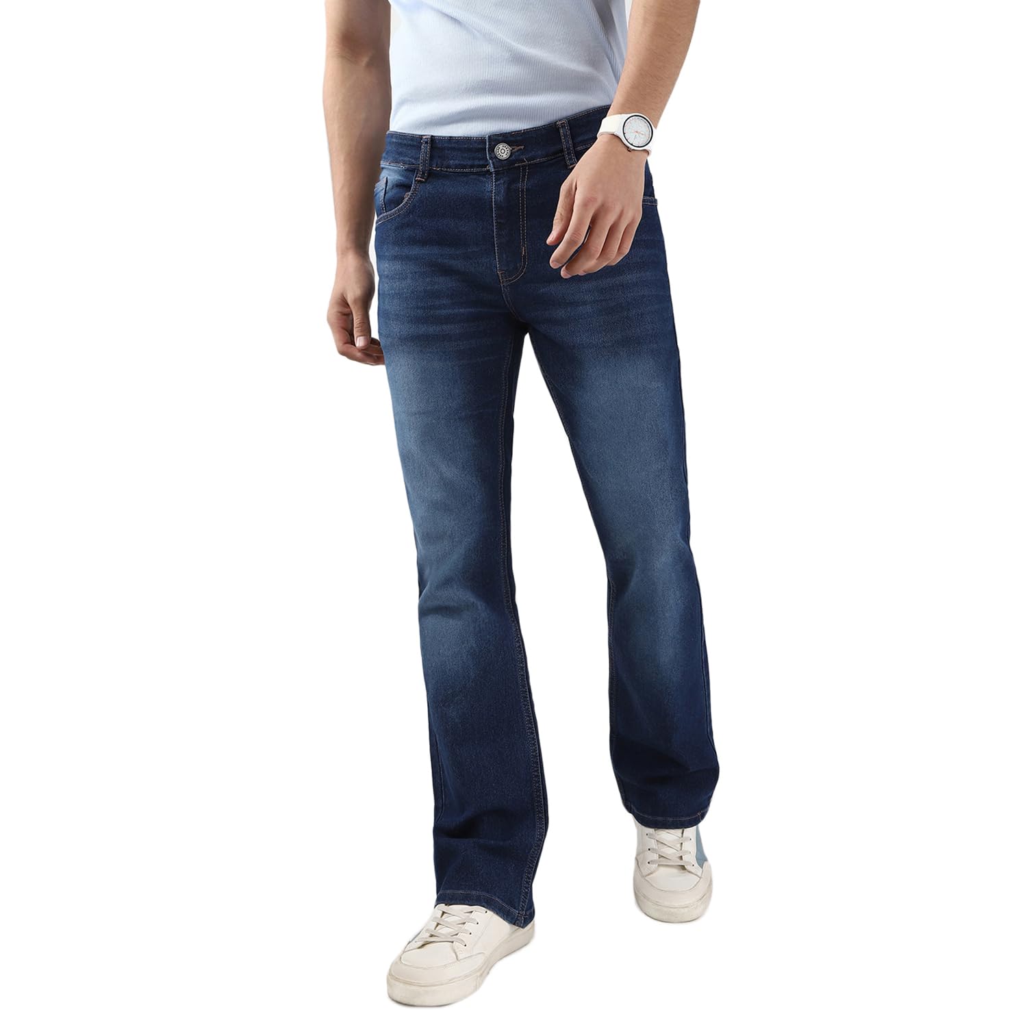 Urbano Fashion Men's Stretch Fit Mid Rise Washed Bootcut Jeans Stretchable - Review, Price and Buying Guide