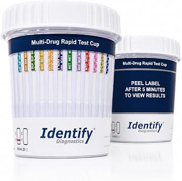 12 Panel Urine Drug Test Cup Kit - 2 Pack | Multi-Drug Rapid Test Kit Screens: AMP, BAR, BUP, BZO, COC, MDMA, MET, MOP, MTD, OXY, PCP, THC