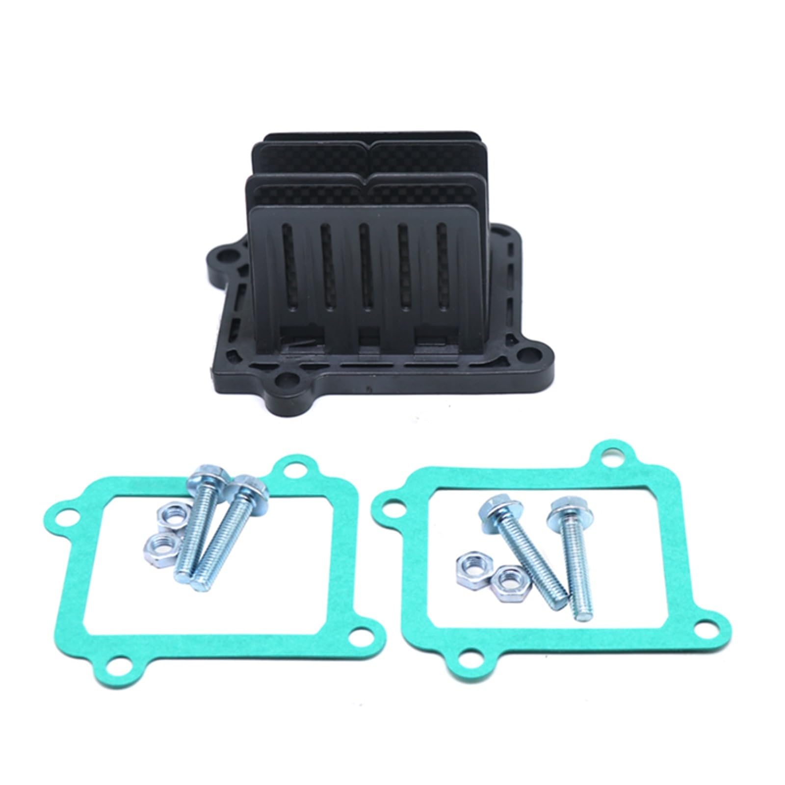 Reed Valve System Cage Fit for Yamaha YZ125 Carburetor Intake Plate Aluminum Alloy(Reed Valve Set)
