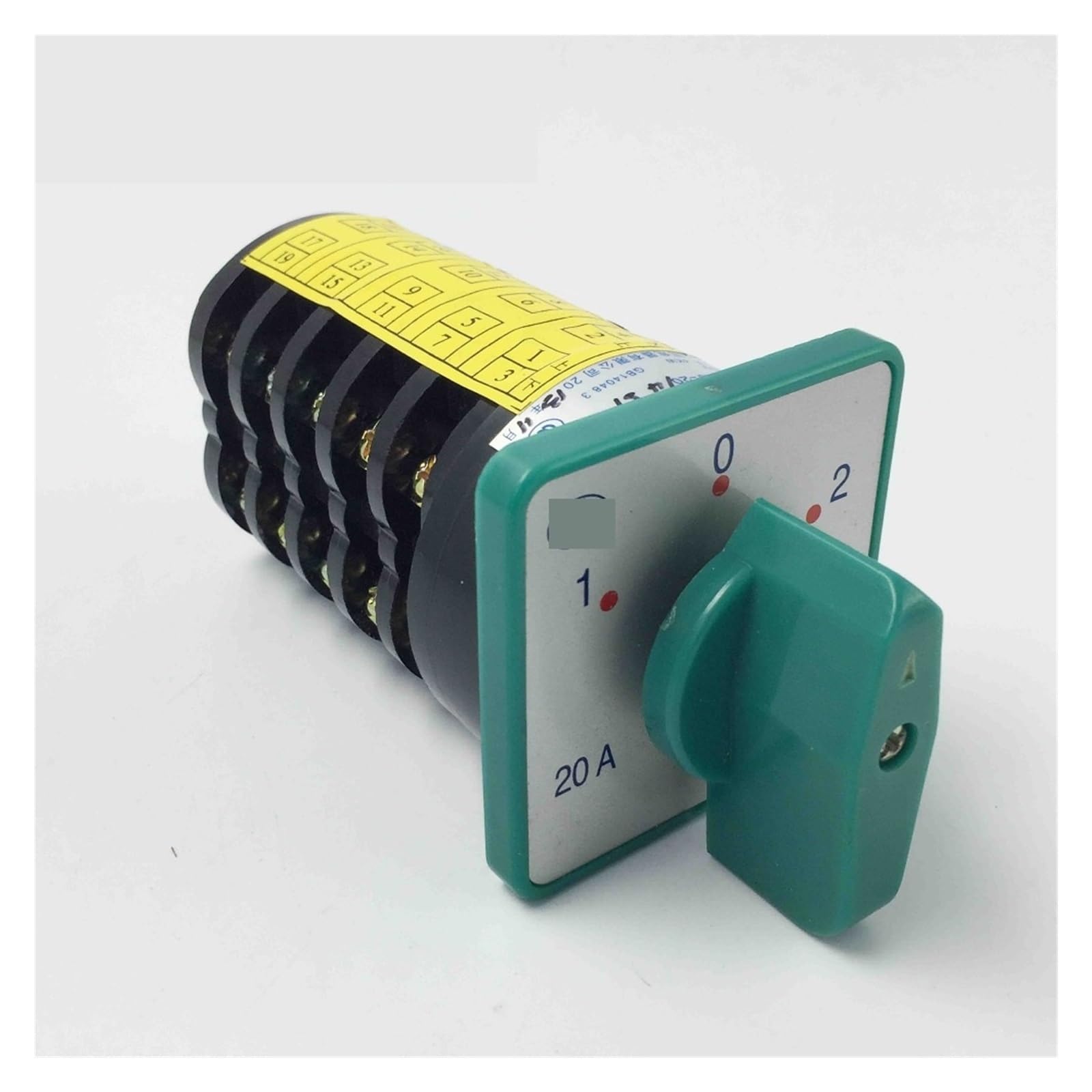 ZDVHOMCB HZ5-20/4 5 phase on/off/on switch 20A 5 phase 4kw 380V silver changeover rotary cam switch
