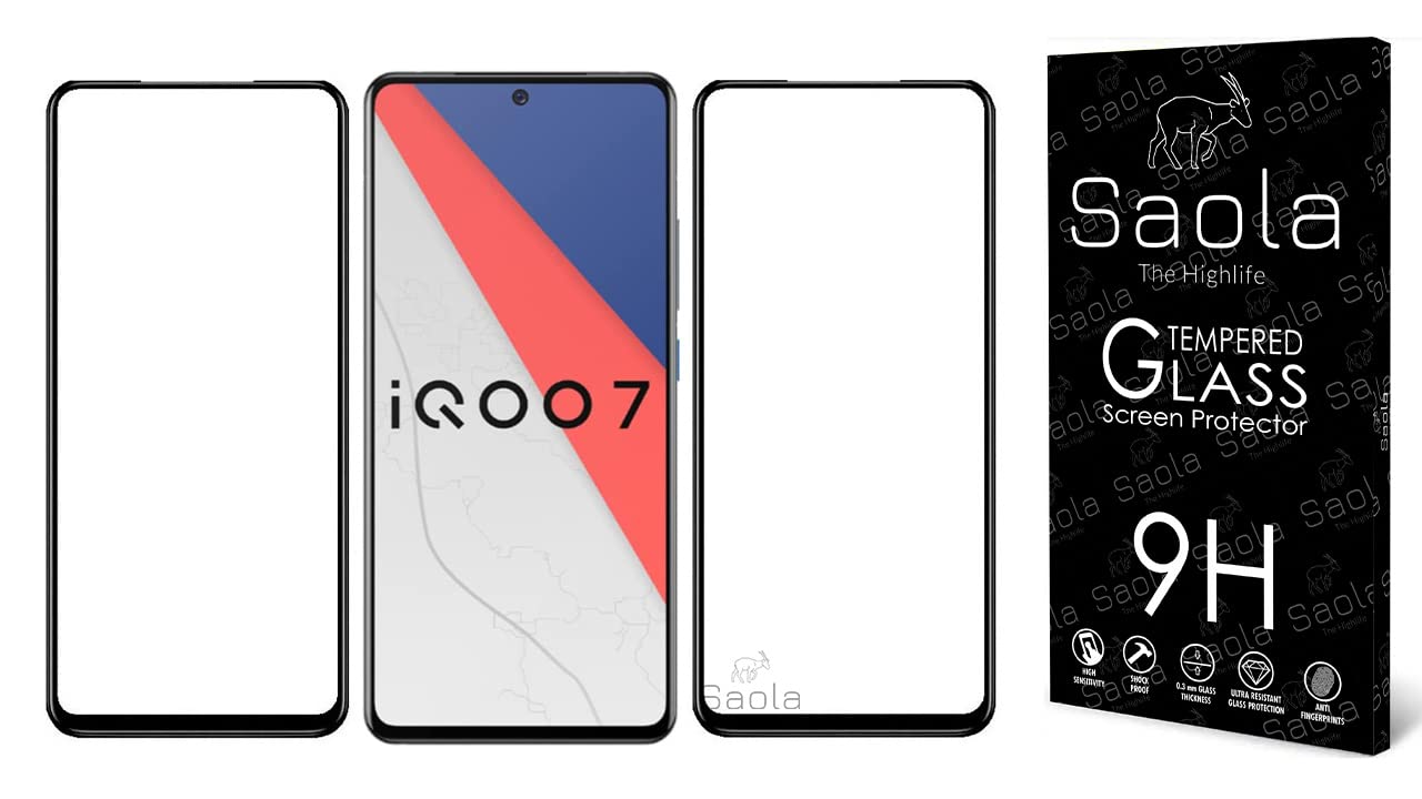 Saola 11D Tempered Glass For Vivo IQOO 7 5G (Pack Of 2) with Free Installation Kit. Full screen Coverage - 6.62 inch (B09WLTLCZJ) Amazon Price History, Amazon Price Tracker