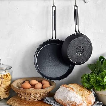 GreenPan Stanley Tucci Milano Ceramic Frying Pan Set of 2 20cm 26cm Black