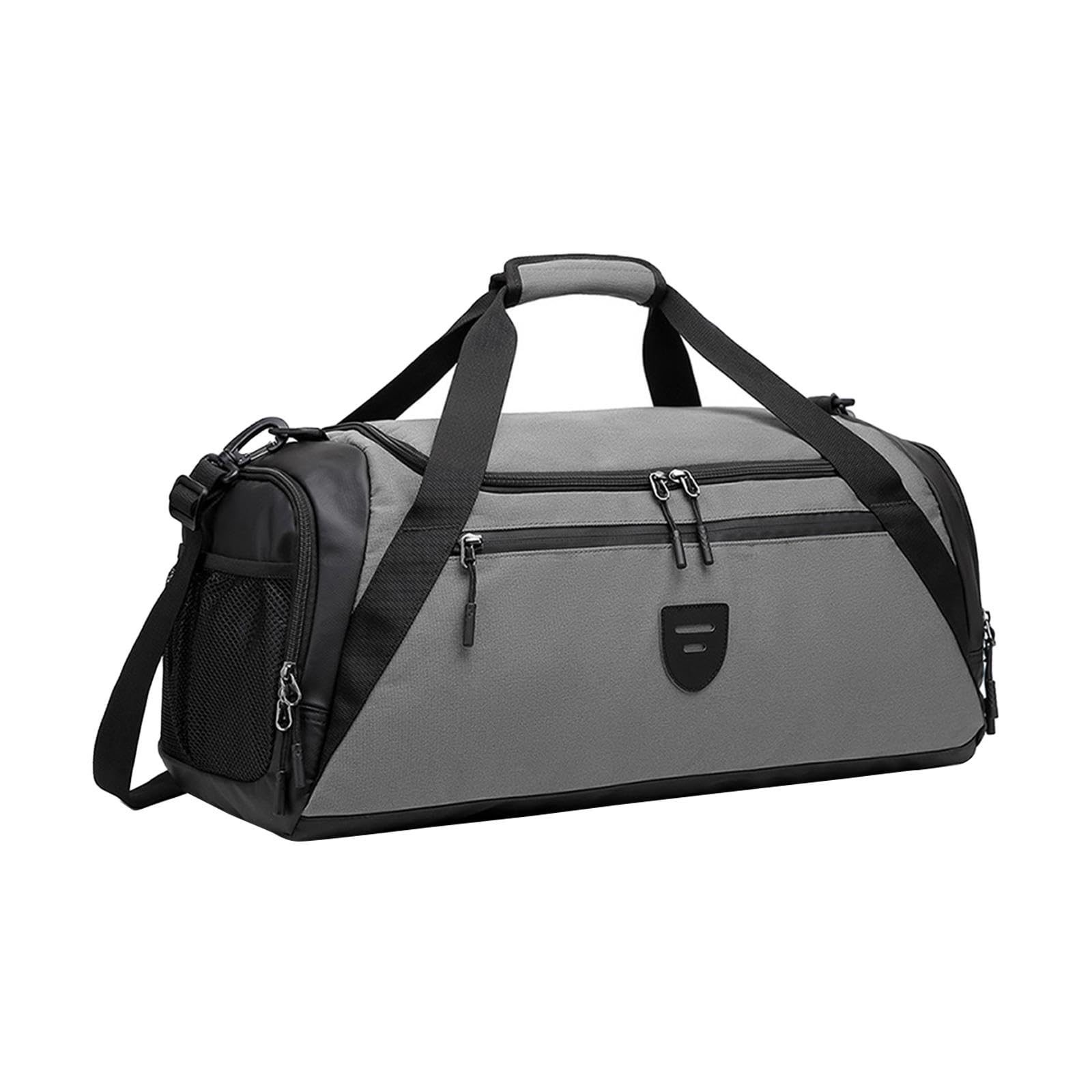 Sports Gym Bag Dry Wet Separation Lightweight Handbag for Travel Beach Trips Gray-picture-20
