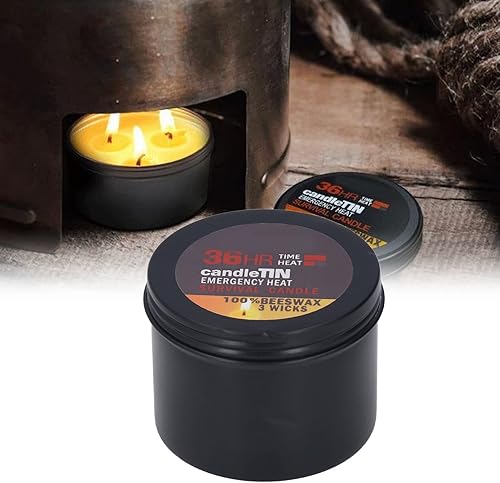 Miniatura 3 de Vela de supervivencia de 36 horas de combustión vela de emergencia portátil para kits de emergencia camping senderismo o suministros esenciales
