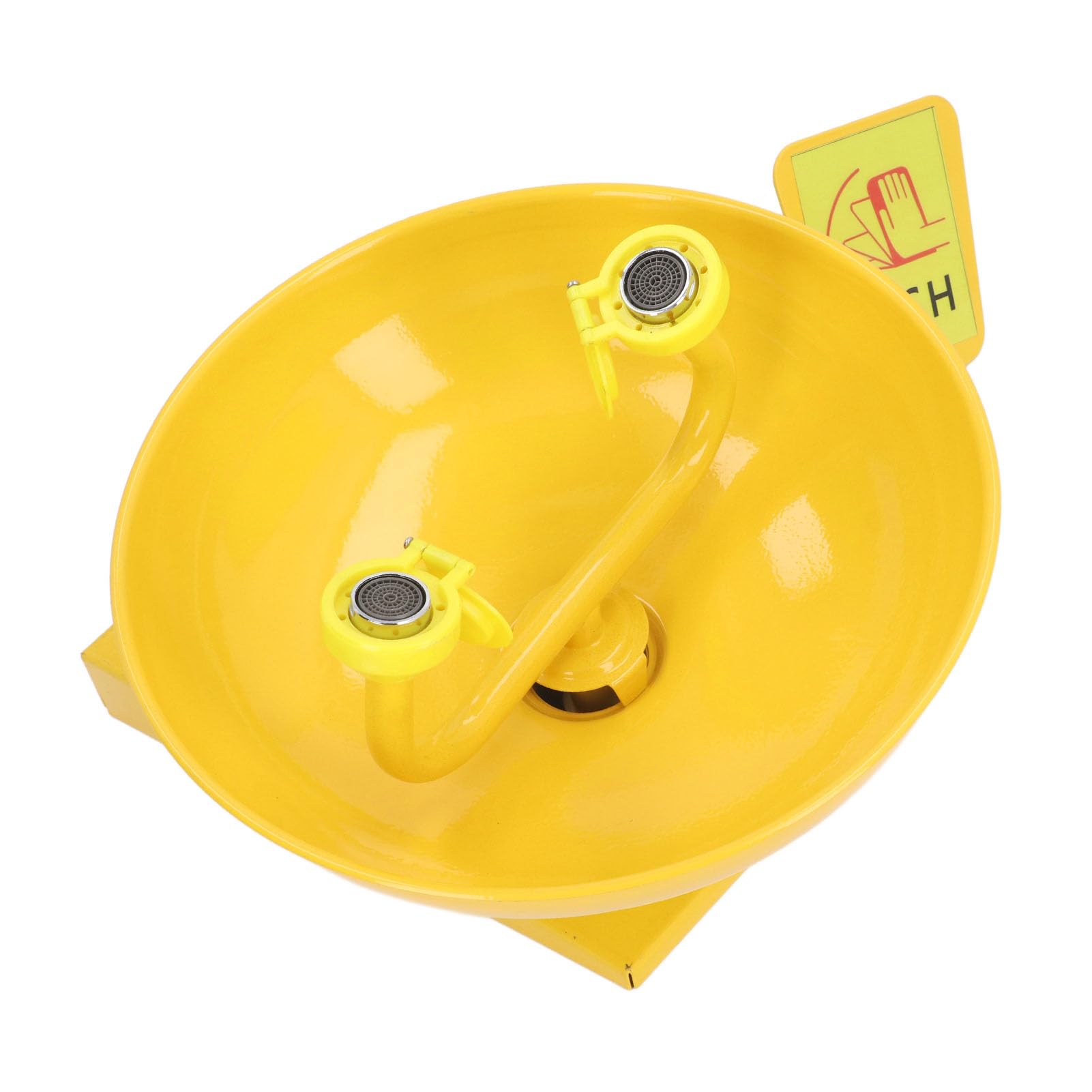 Stazione per Lavaggio Oculare, Flusso d'acqua Stabile, Copertura Antipolvere Reversibile, Lavaocchi di Emergenza, Doppie Testine di Spruzzo