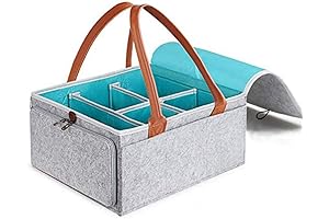 Large Multi-Purpose Storage Caddy with Zipper Top
