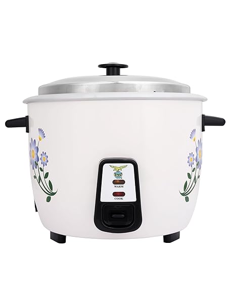 Eagle Minute Man 1.8 Liter Electric Rice Cooker with Additional Cooking Bowl, 700 Watt | Preset Cooking Function | Auto Cook & Keep Warm Function | Steam Vent | Thermostat Precision Control