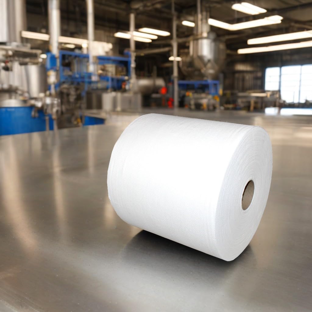 NOWOLIN® Universaltücher auf Rolle, 400 Blatt, 30x38 cm, Viskose Polyester | textilähnlich, reiß- und nassfest, waschbar, fusselarm, saugstark, für anspruchsvolle Reinigung in Industrie, Klinik & Labor