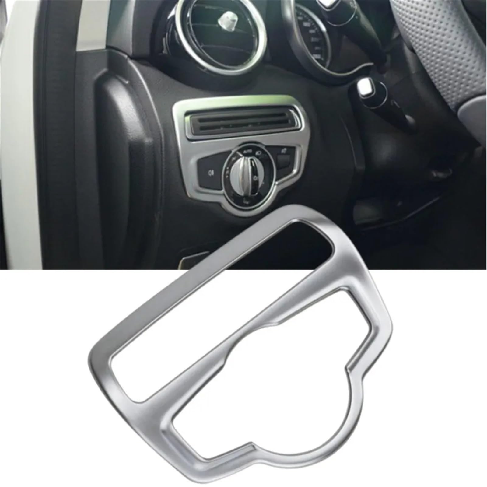 Compatible avec Benz la Classe C GLC W205 X253 Autocollants pour interrupteurs phares voiture accessoires d'intérieur Autocollants Intérieur