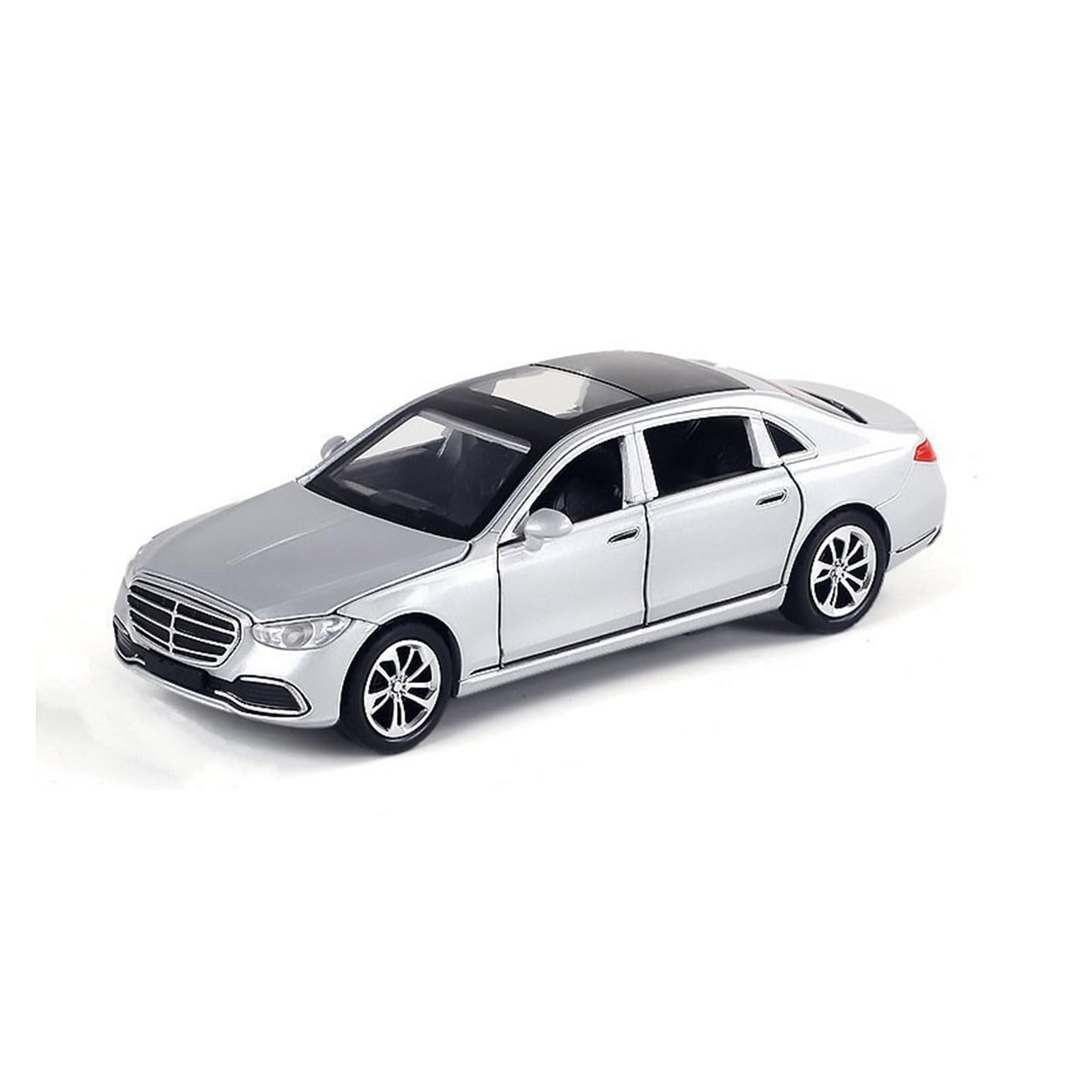 BANKOTO Diecast Car 1:32 For Benz S400L Alloy Metal Diecast Model Car Collections Collectible(Silver)
