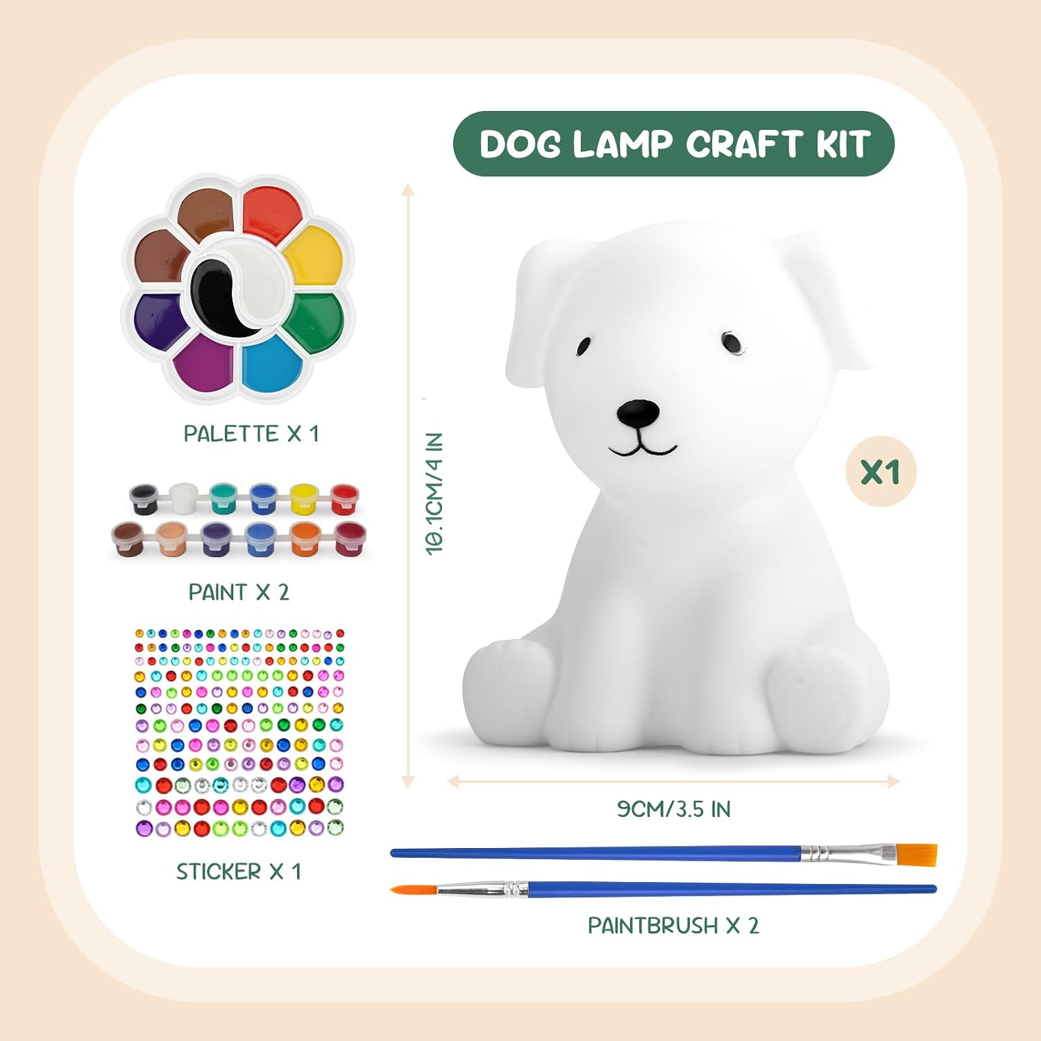 Paint Your Own Dog Lamp Kit
