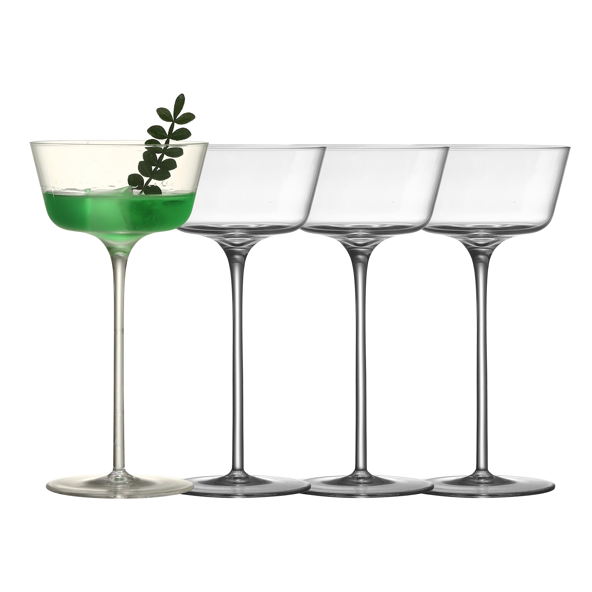 Set di 4 bicchieri da cocktail Martini da 150 ml, per Manhattan, Cosmopolitan, Martini