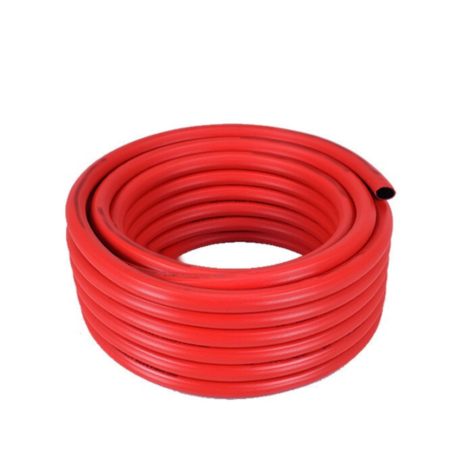 flexiable rubber Red Self Rescue Tray Water Hose Garden Irrigation Watering Antifreeze Plastic Fire-Protection Pipe Rubber Tube 19mm drain elastic (Size : 5meter)