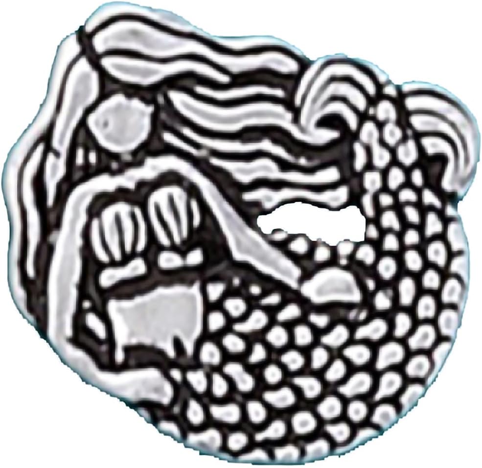 ベーシックスピリットポケットトークンコイン - マーメイド/ウェーブを作る - 手作りピューター、男性と女性への