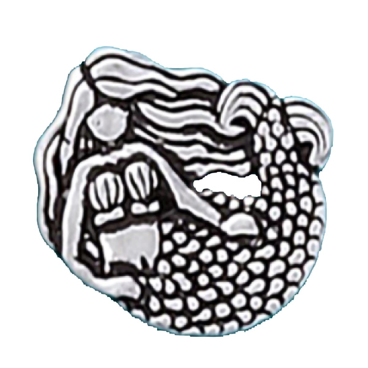 Basic Spirit Pocket Token Coin - Mermaid/Make Waves - Handcrafted Pewter, Love Gift for Men and Women, Coin Collecting