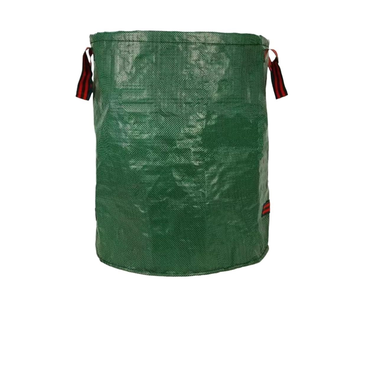 Large Capacity Garden Leaf Bag Branches And Fallen Leaves Collection Dark Green PP Woven Reusable Plant Garbage Supplies for Plant Leaf Trash Debris(Green 200L)