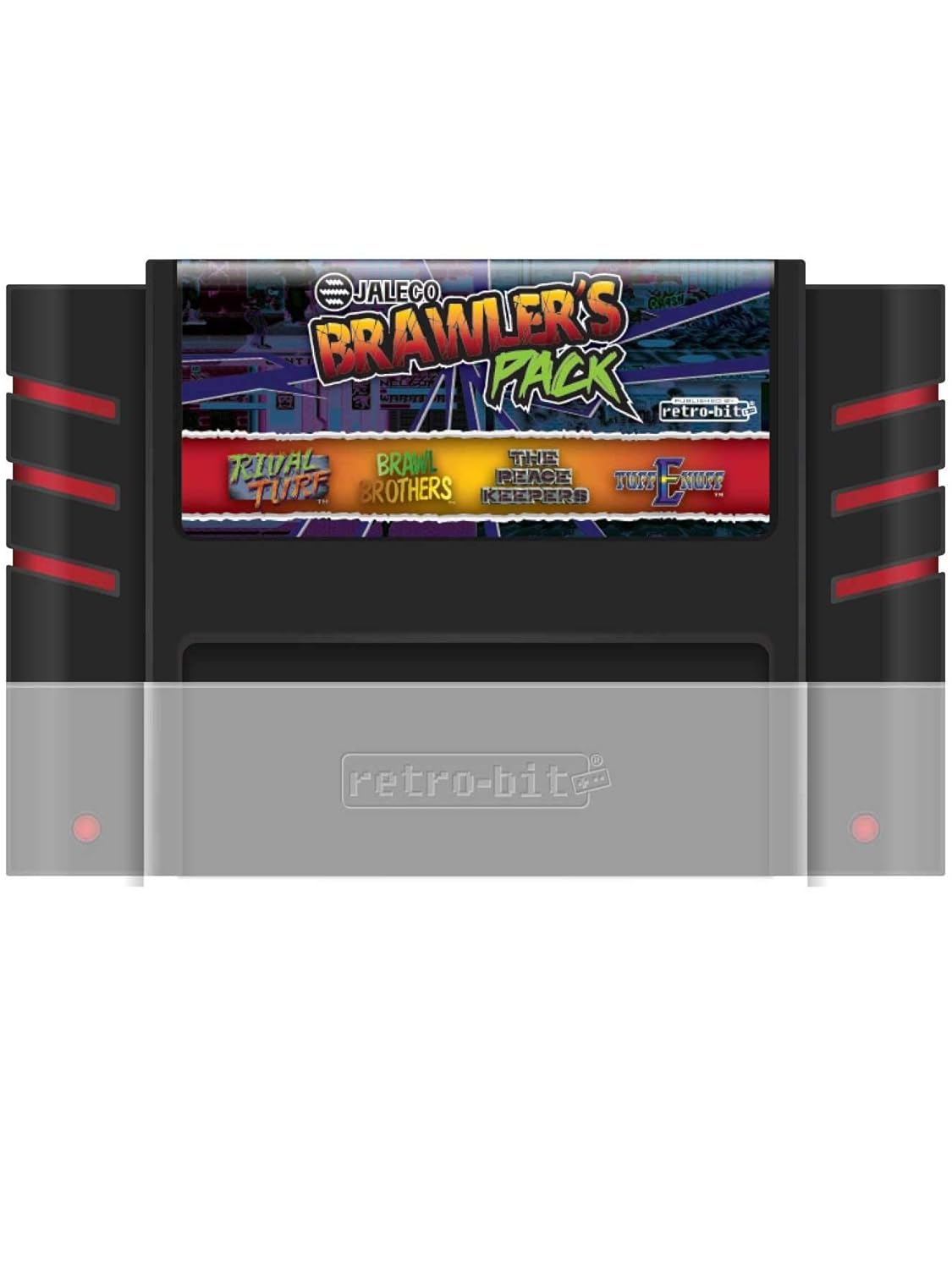 Retro-Bit Jaleco Brawler's Pack SNES Cartridge - 4 Games in 1 - Super NES : Video Games