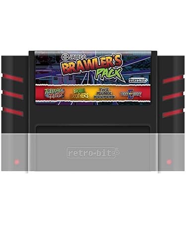 Vista 2 de Retro-Bit Jaleco Brawler's Pack SNES Cartridge - 4 Games in 1 - Super NES