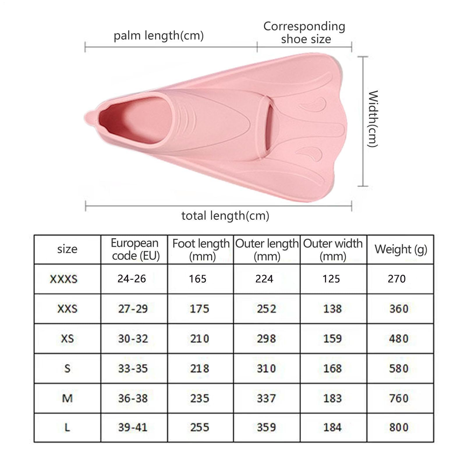 Schwimmflossen für Kinder - Tauchtrainingsschuhe, flexible Schwimmschuhe, Schnorchelausrüstung, Klingenantriebsausrüstung, Hilfsmittel