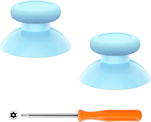 eXtremeRate Stick Analogique de Remplacement pour Xbox Series X/S, Joystick pour Xbox One Standard/X/S/Elite Manette, Thumbstick Customisé, Bleu Paradis - 1