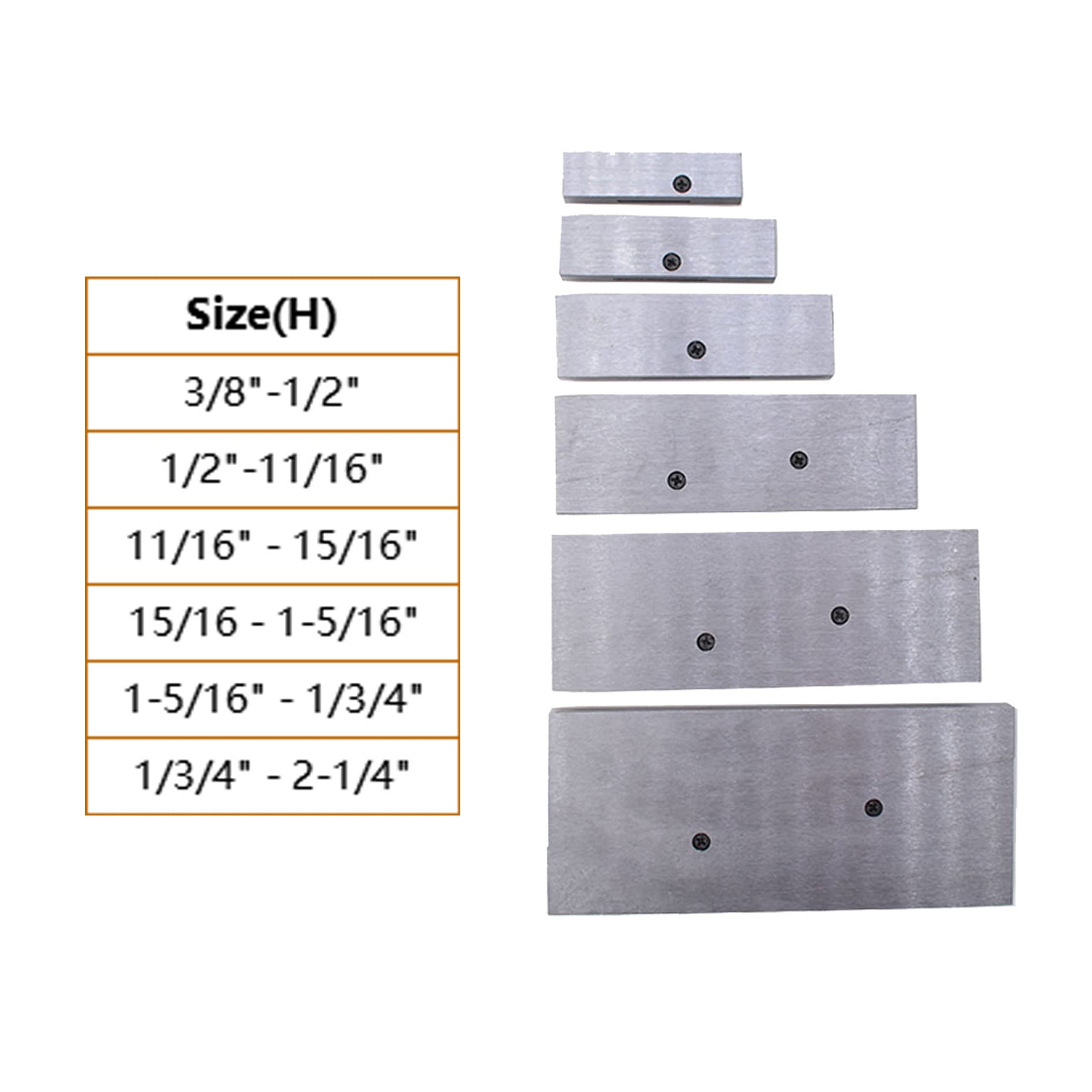 Snapklik.com : Kimllier 6PC Adjustable Accuracy Parallel Set 3/8-2-1/4 ...