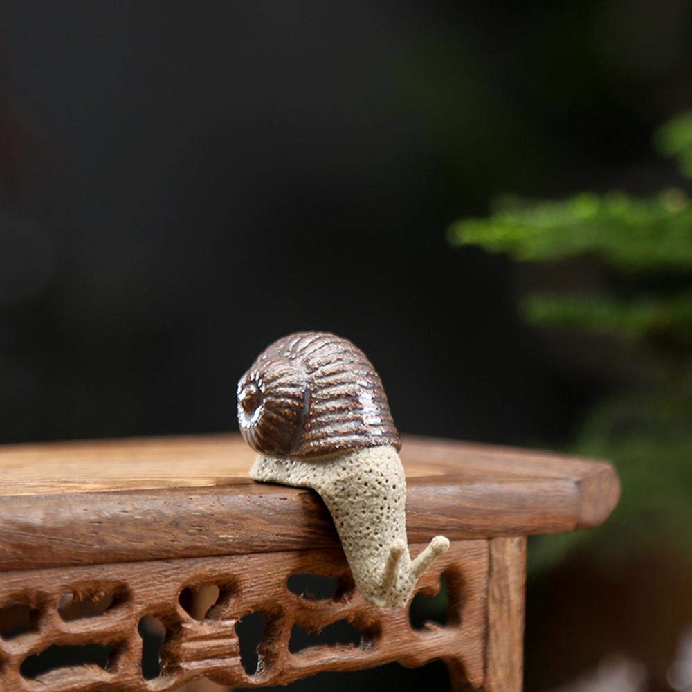 Cute Snail Miniatures - 4-Pack Fairy Garden Decor For Pots, Bonsai, Desk, Cake Toppers - View #8