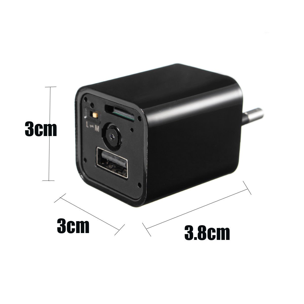 Mini‑Überwachungskamera im Ladegerät‑Design, Full HD 1080p Video, Bewegungserkennung, Sicherheitskamera für Innenräume