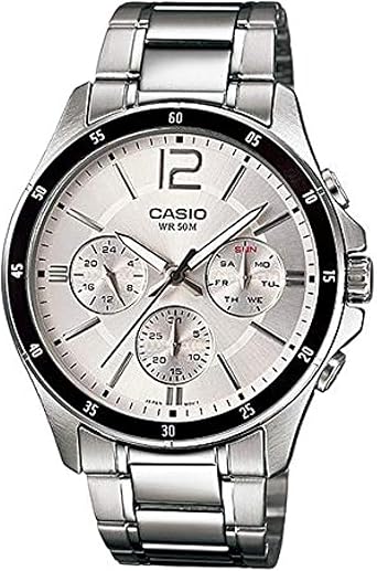 Casio MTP-1374D-7AVDF Standard Men's Wristwatch, Gray, Standard