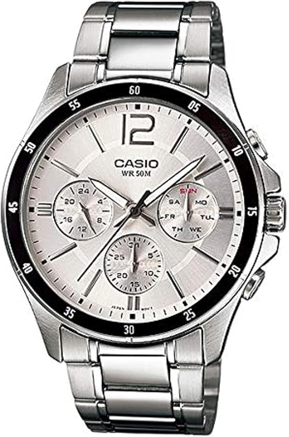 Casio MTP-1374D-7AVDF Standard Men's Wristwatch, Gray, Standard