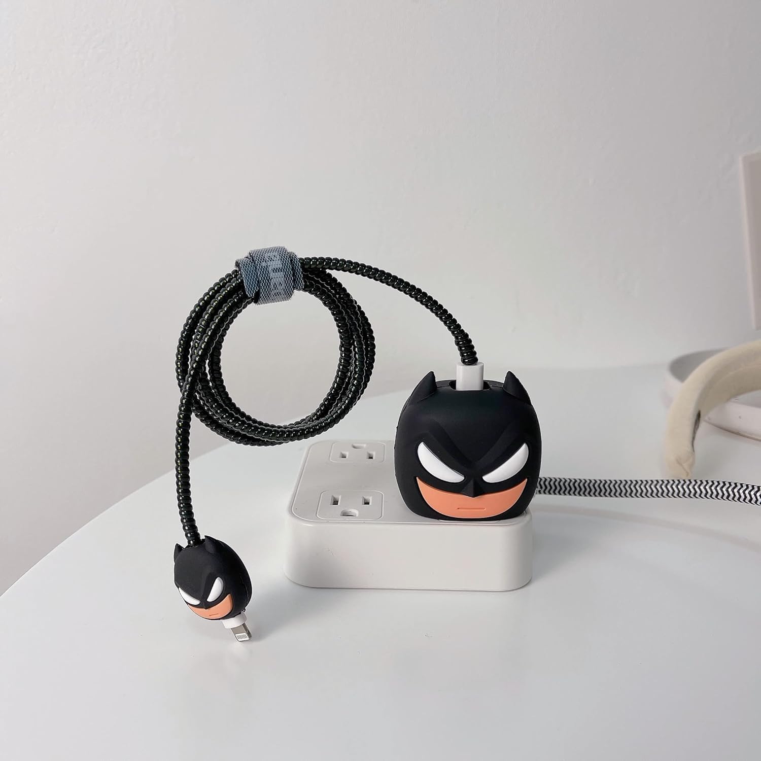 Protective Charger Case for iPhone 18W 20W iPhone 17 16 15 14 13 12 11 Pro Max Charging Cable Charger Protective Cover Data Cable Protective Sleeve-BAT ND MAN