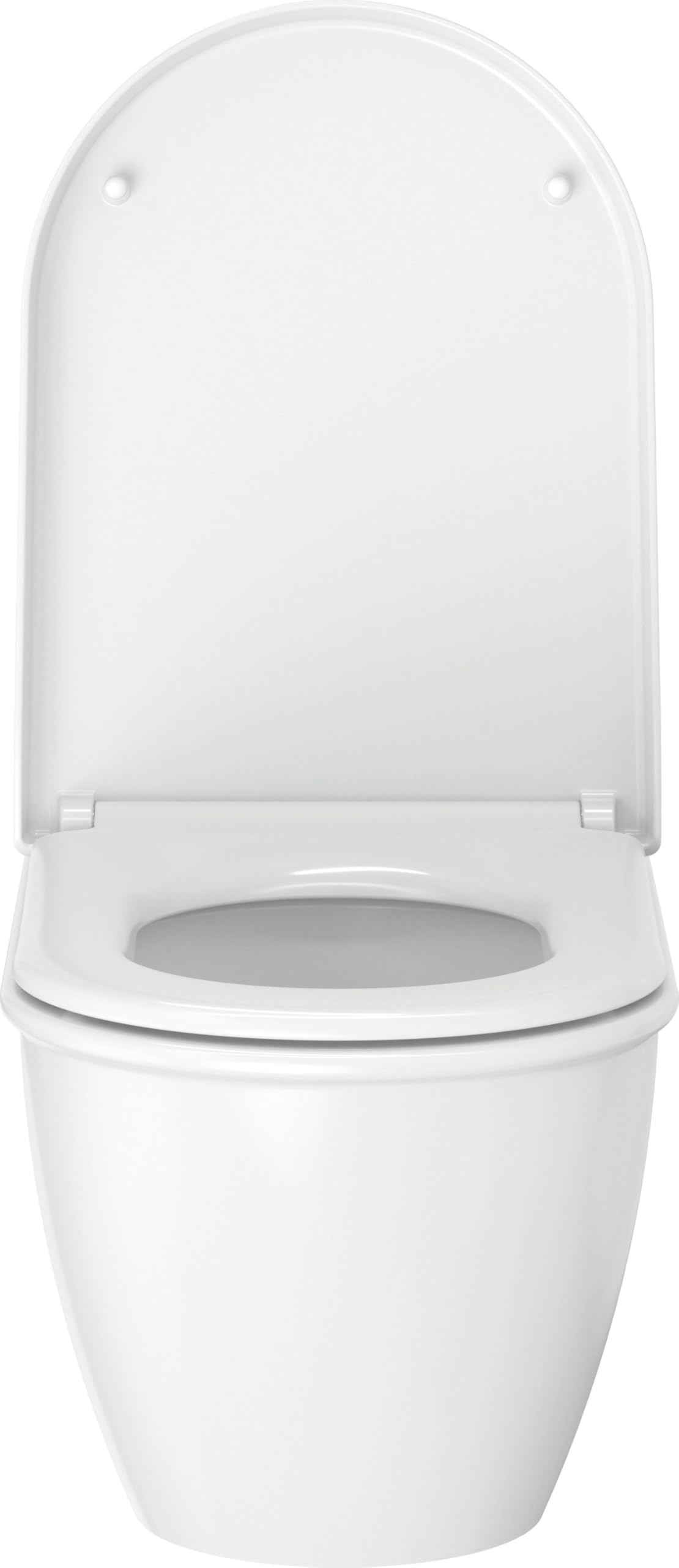 Duravit Universal Elongated Toilet Seat with Soft Close Lid Stainless Steel Hinges product thumbnail 5