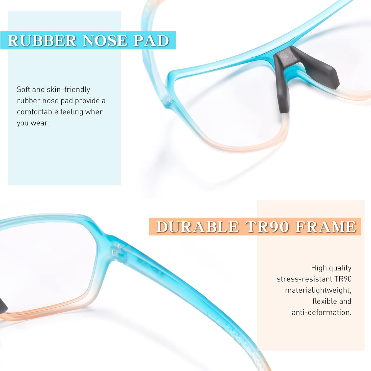 KAPVOE Photochromic Cycling Glasses for Men Women Sports Sunglasses MTB Biking Sunglasses UV Protection K64 - Image 4