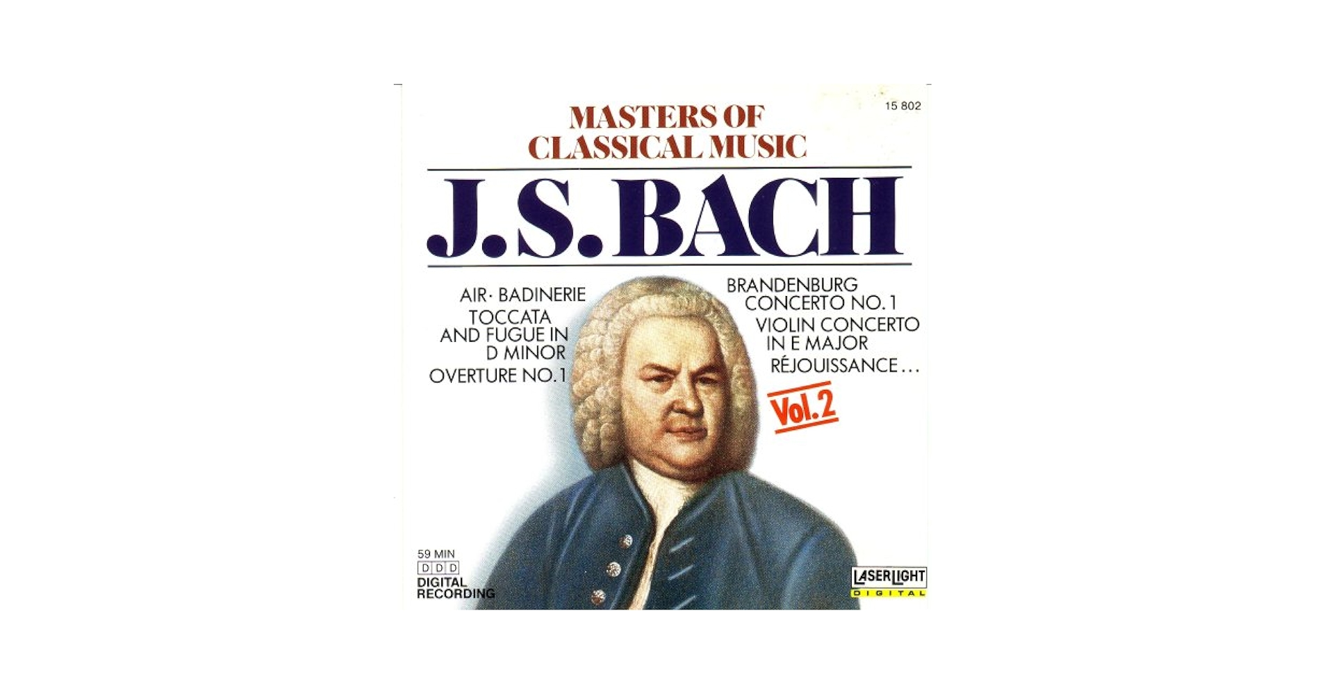Masters of Classical Music, Vol. 2 - Johann Sebastian Bach