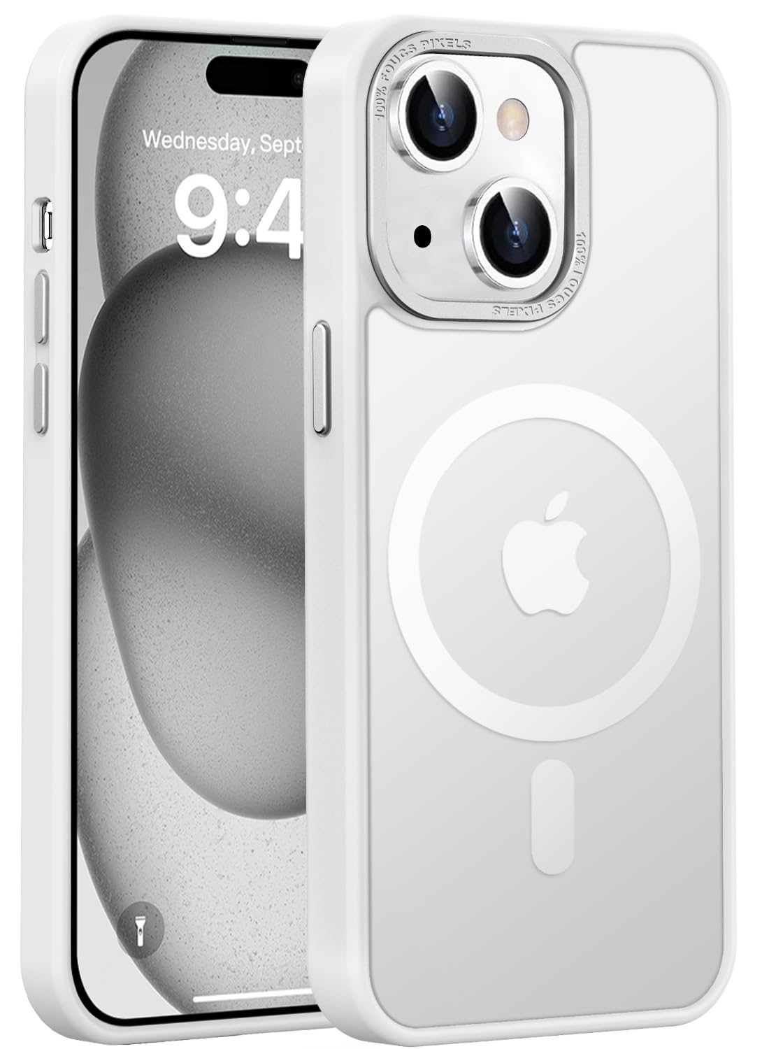 Newfuture Strong Magnetic Compatible with iPhone 17 Pro Case [13 FT Military Drop Protection] [Compatible with Magsafe] Slim Translucent Matte Shockproof with Anti-Fingerprint Phone Case, Tender Pink — view 20