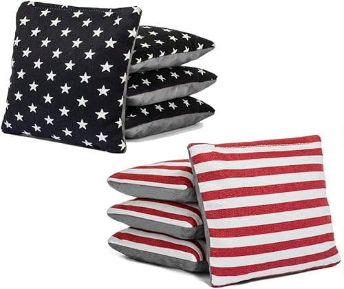 Miniatura 1 de Tailgating Pros Juego de bolsas, saquitos Pro-Style, de doble cara, suave y adherente, con relleno de resina, de gamuza y lona de pato, juego de 8 a