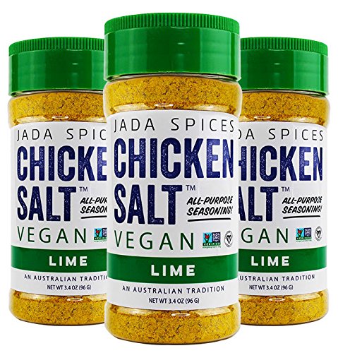 JADA Spices Chicken Salt Spice and Seasoning - Lime Flavor 3PACK Combo - Vegan, Keto & Paleo Friendly - Perfect for Cooking, BBQ, Grilling, Rubs, Popcorn and more - Preservative & Additive Free