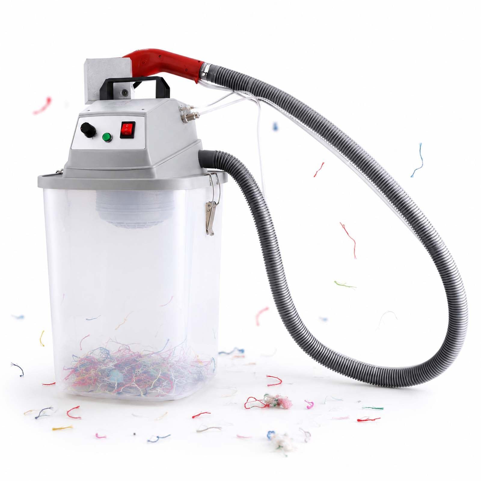 QFGain Automatic Thread Trimming Machine with Vacuum Suction, 450W, 28,000 RPM Speed Control, 15-50mm Width, <1mm Thread Left