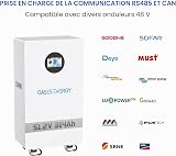 Oasesenergy Batterie Lithium 48V 314Ah LiFePO4, avec 200A BMS, Batterie Solaire 16kWh, écran LCD Tactile, WLAN/Bluetooth APP pour l'alimentation électrique de Secours à domicil, Stockage Solaire - 6