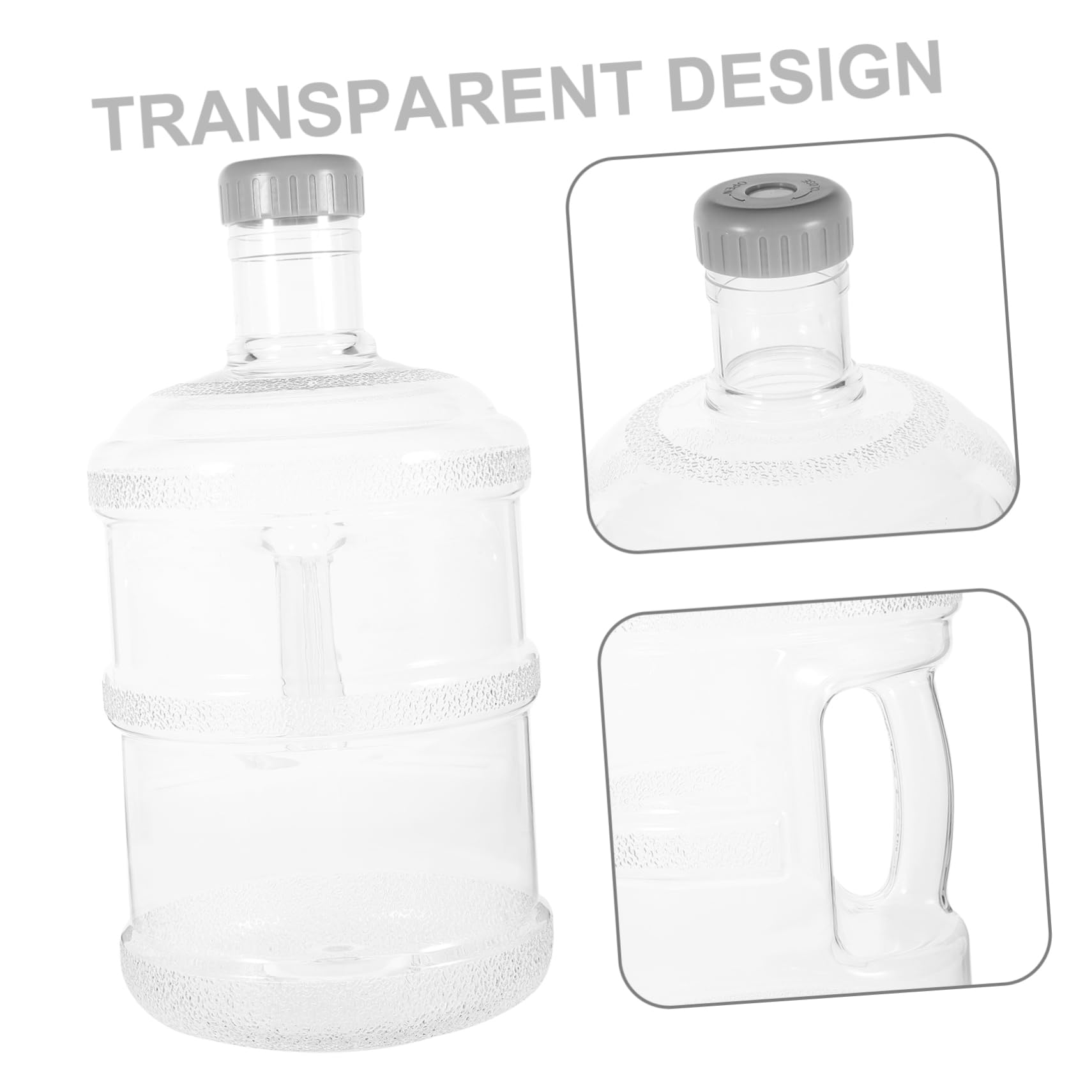 WOONEKY Wiederverwendbarer Wasserbehälter Tragbarer Wassertank für Camping Picknick Büro Zuhause Robustem PC Material mit Praktischem Tragegriff für Jede Gelegenheit