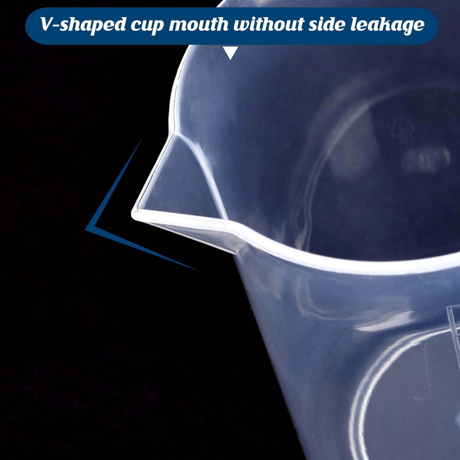 Vasos medidores de plástico, 100 ml, juego de 15, para medición de líquidos y experimentos científicos