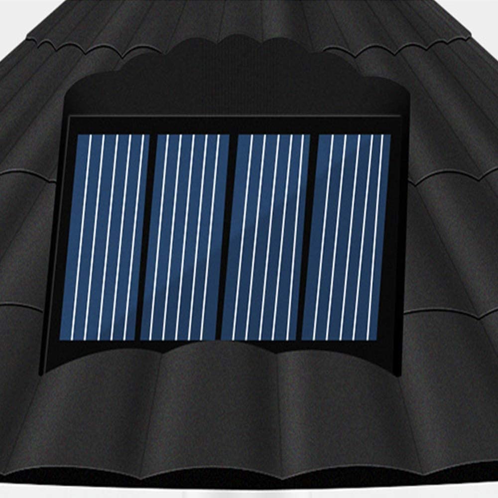Zewnętrzna lampa solarna do trawnika, zewnętrzna wodoodporna lampa w kształcie grzyba, sterowana światłem, oświetlenie ogrodowe, dekoracyjne słupki, odpowiednie do ogrodu, willi, parku, dziedzińc