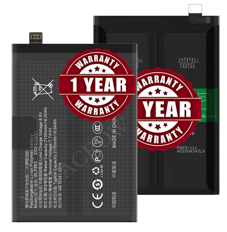 Image of Original BLP863 Battery Compatible for Oppo Reno 6 5G | K9 - (4300mAh) - 1 Year Warranty JK1