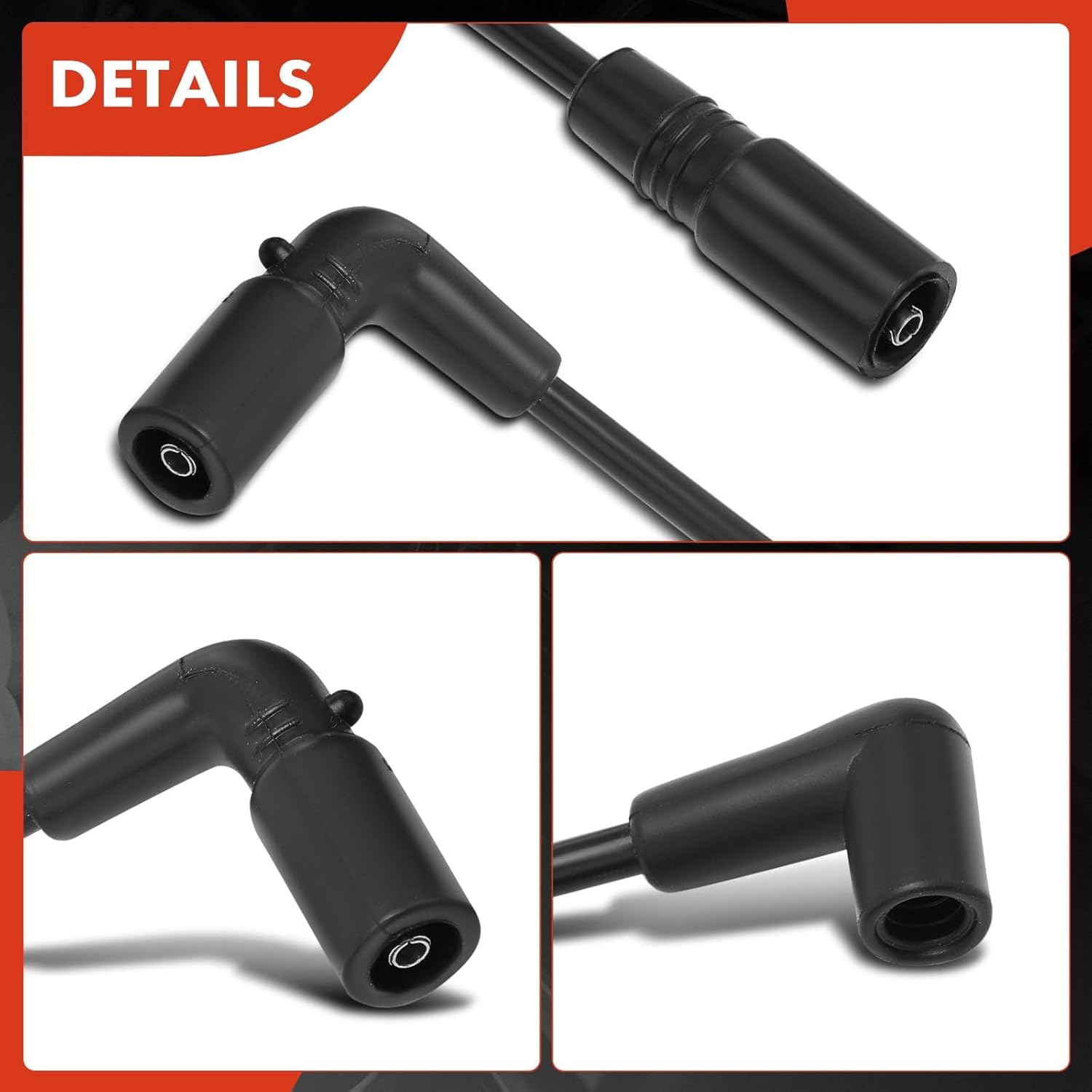 A-Premium Ignition Spark Plug Wires Set of 9 Compatible with Chevrolet Tahoe, Express 1500 2500 3500, C1500, C2500, C3500 & GMC Yukon, Savana 1500 2500 3500, K1500, K2500, K3500 & Cadillac Escalade