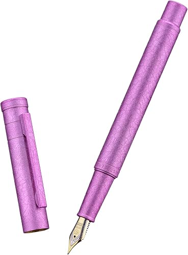 Vista 30 de Pluma fuente estilográfica, negro, azul, plateado, punta fina, punta extra fina, punta doblada