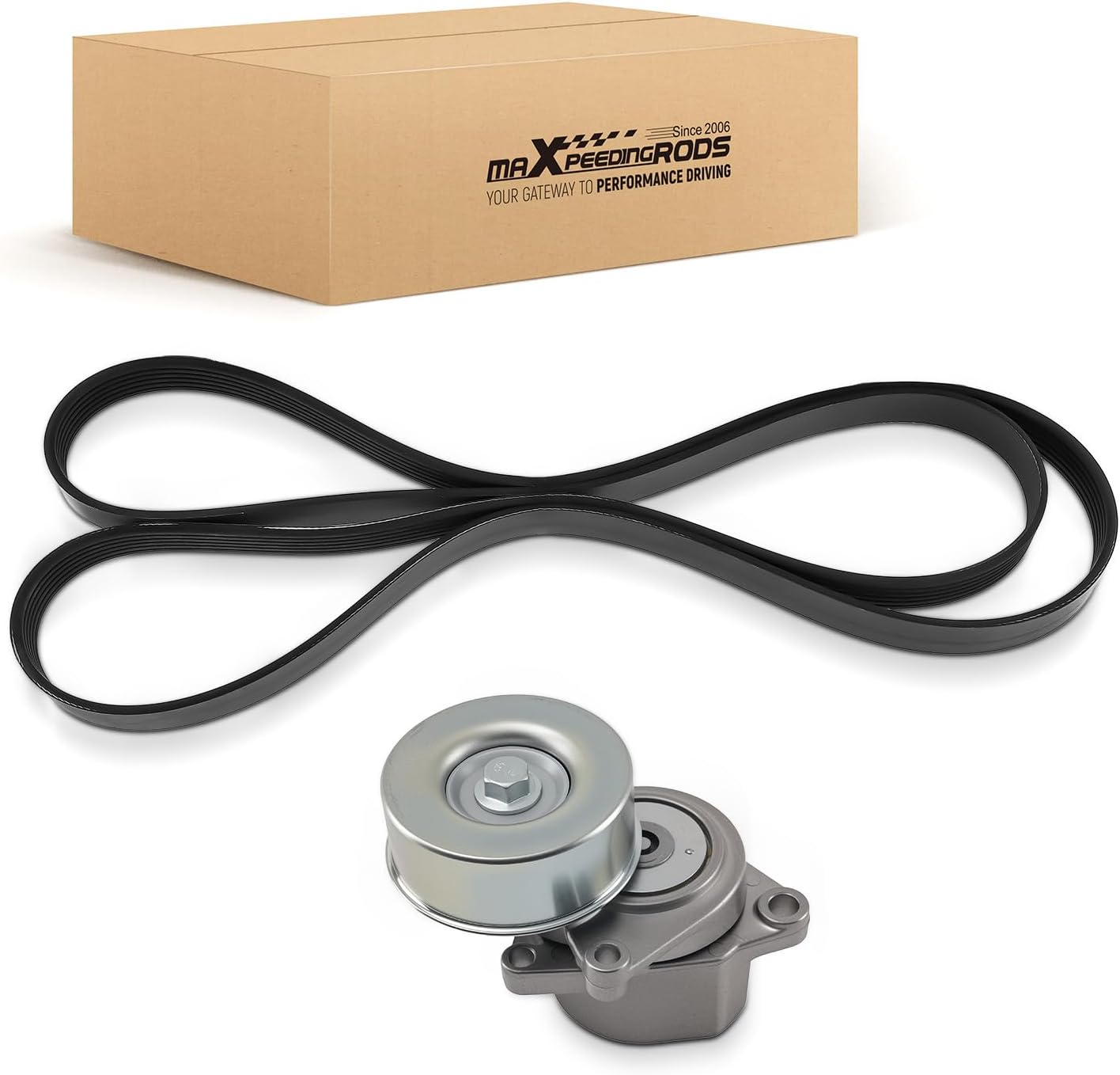 maXpeedingrods Engine Serpentine Belt Drive Kit Compatible with Nissan Altima 2007-2013 2.5L 11955JA00C 11720JA00A 6pk2230