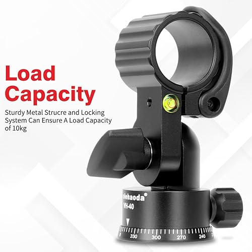 Miniatura 4 de Koolehaoda 16.5" Tripod Extension Arm Horizontal Centre Column Extension Boom 28mm Tube with 360 Rotatable Rotating Base for Overhead Photography,