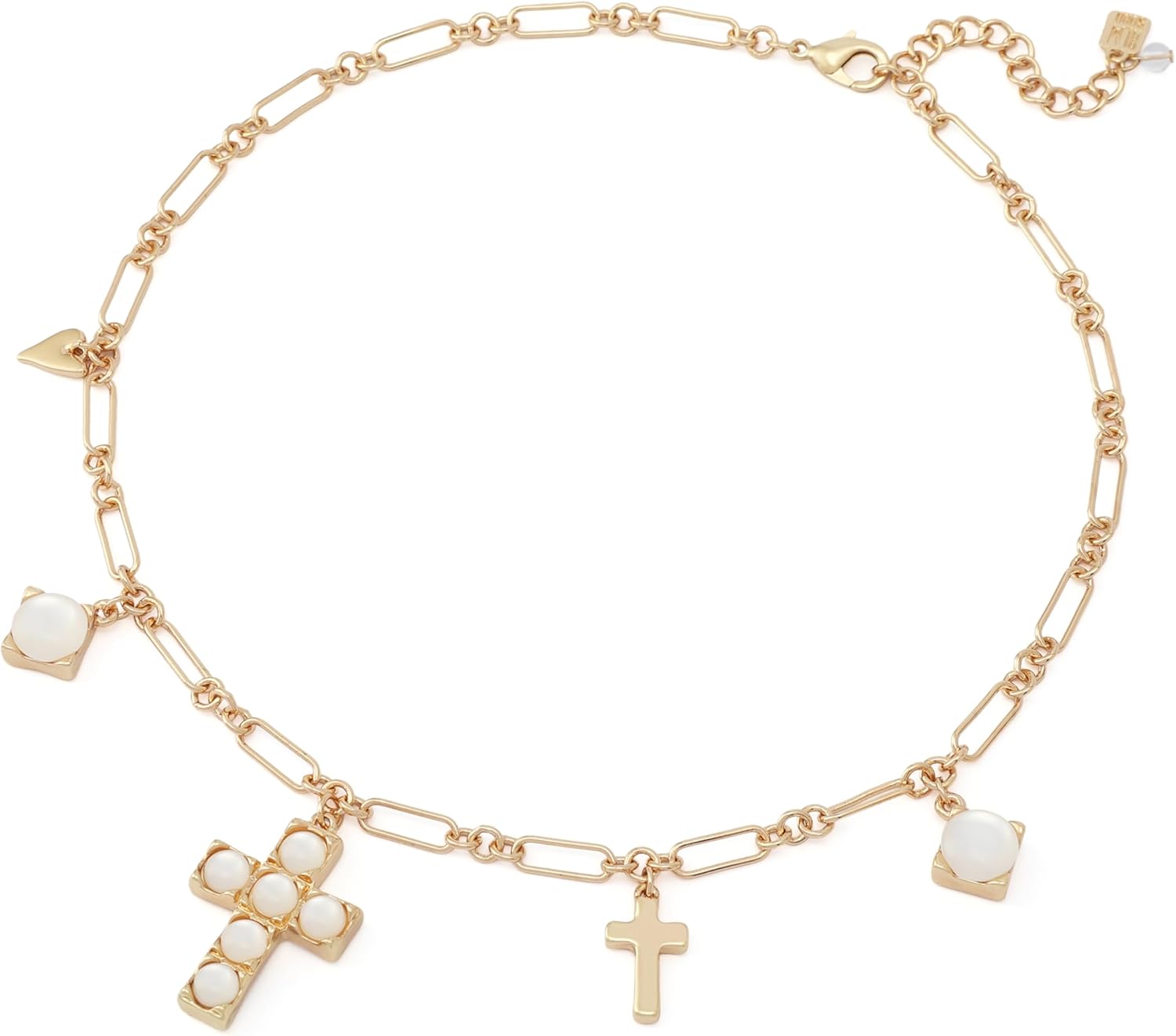 Robert Lee Morris Soho Jewelry Women's Mother of Pearl Cross Bib Necklace
