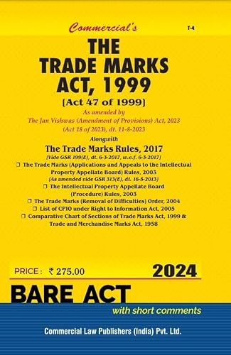 Trade Marks Act, 1999 with Rules, 2017