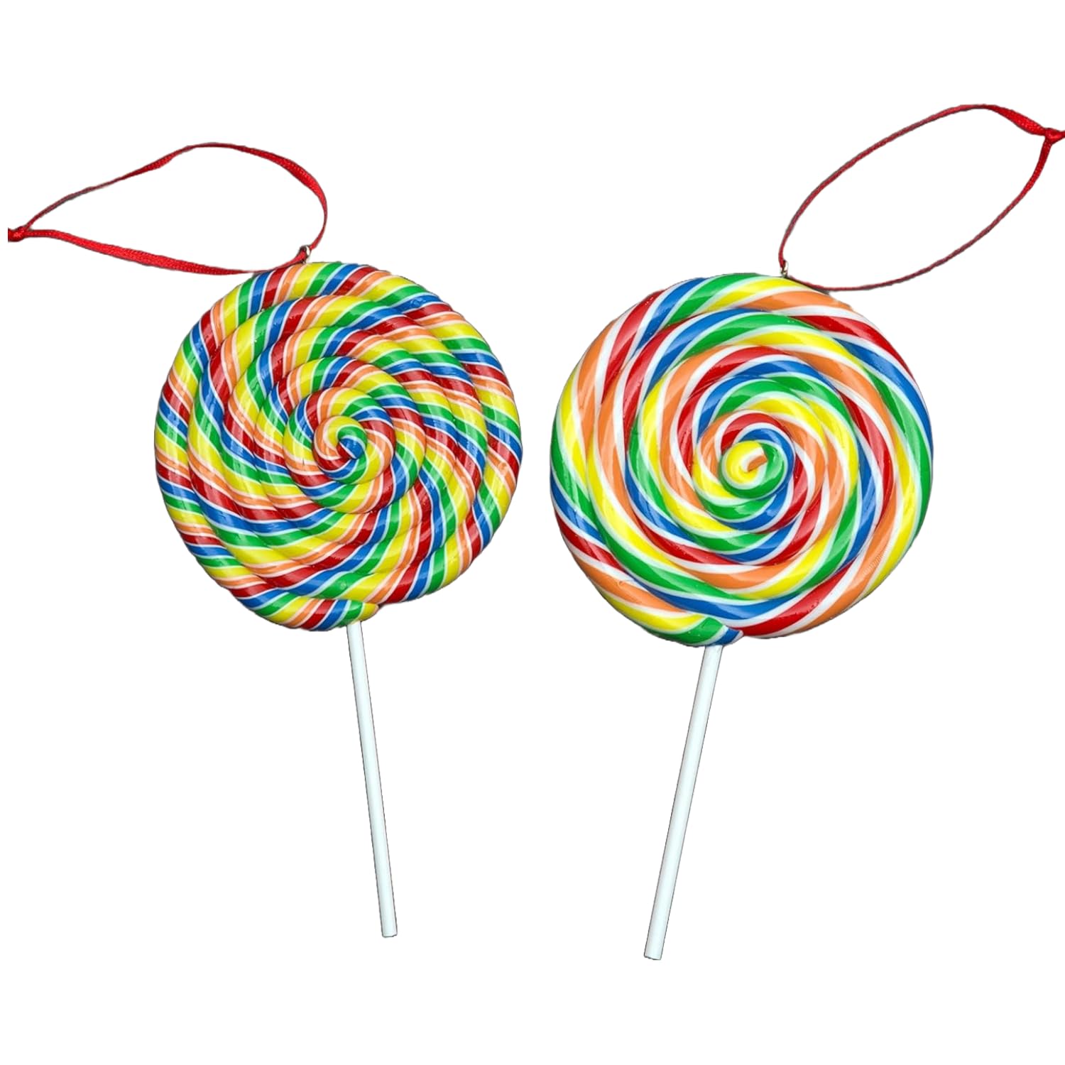 Shatchi Unisex Multicolor Christmas Tree Hanging Decorations 2Pcs Lollipops