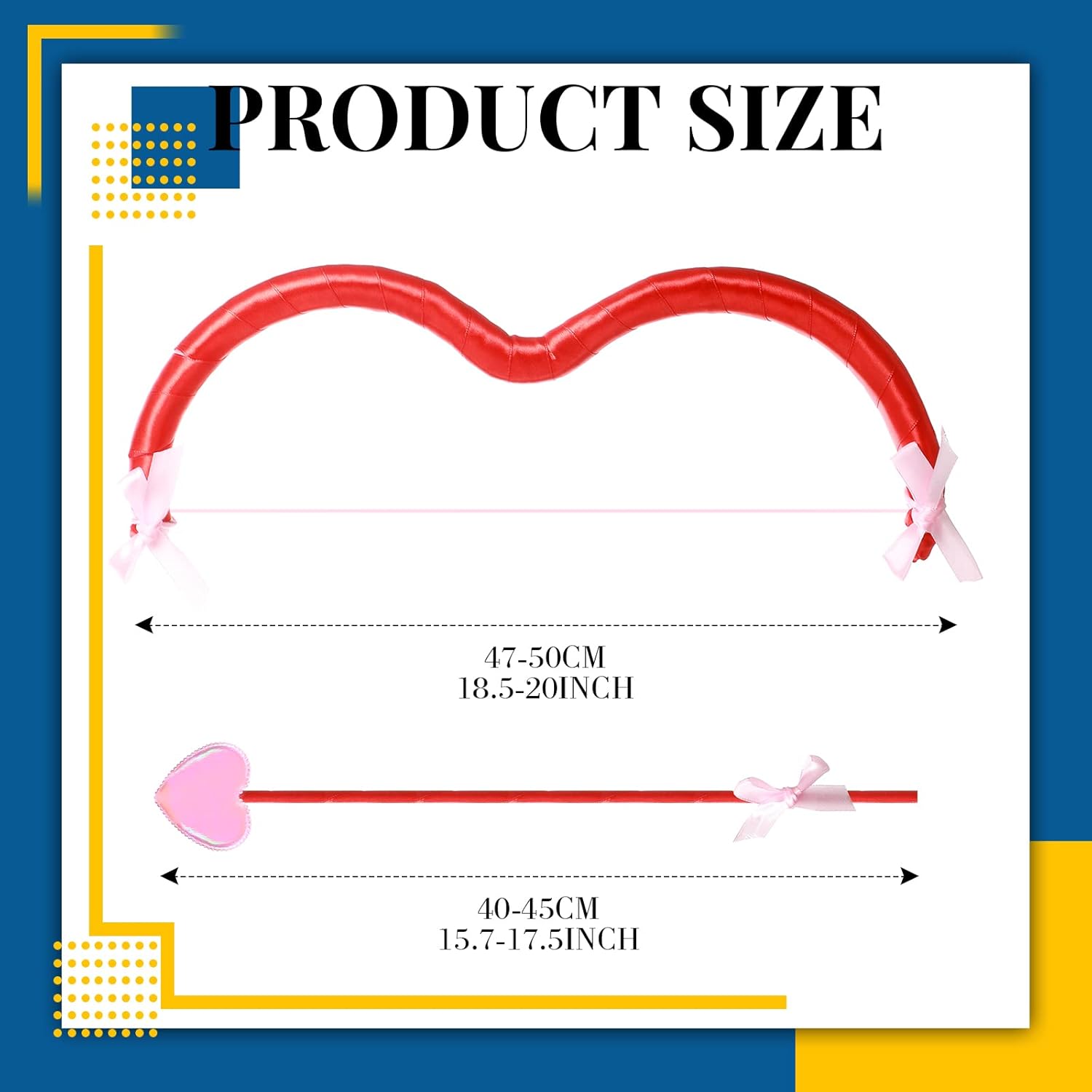 Hillban 4 Pcs Halloween Cupid Costume Women Set Includes Wings, Arrow, Bow, Tutu Skirt and Love Headband for Cosplay Party - Image 2